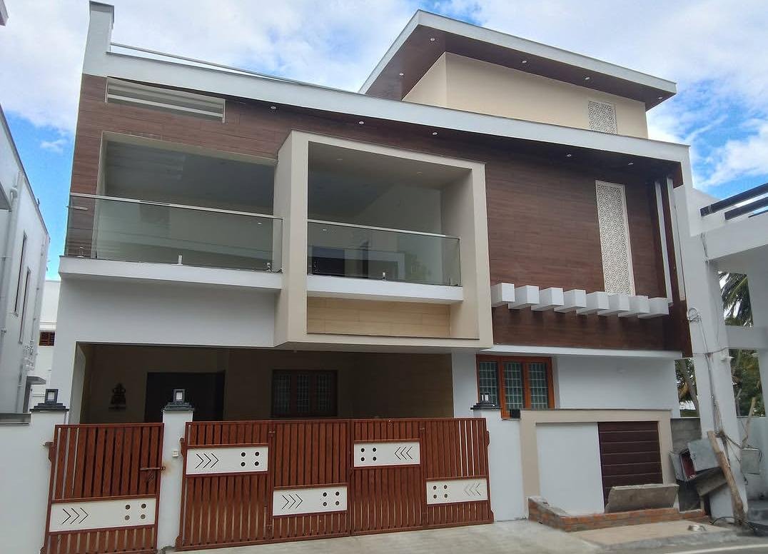 Completed House with Compound Gate